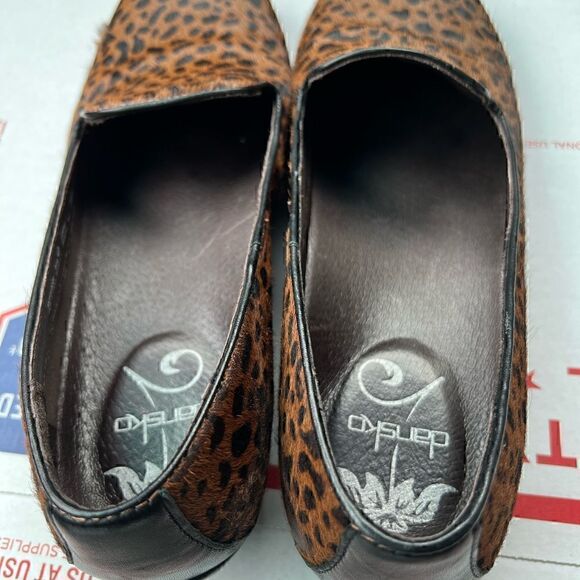 Dansko Olivia Pony Hair On Loafers Cheetah Print - Picture 8 of 16